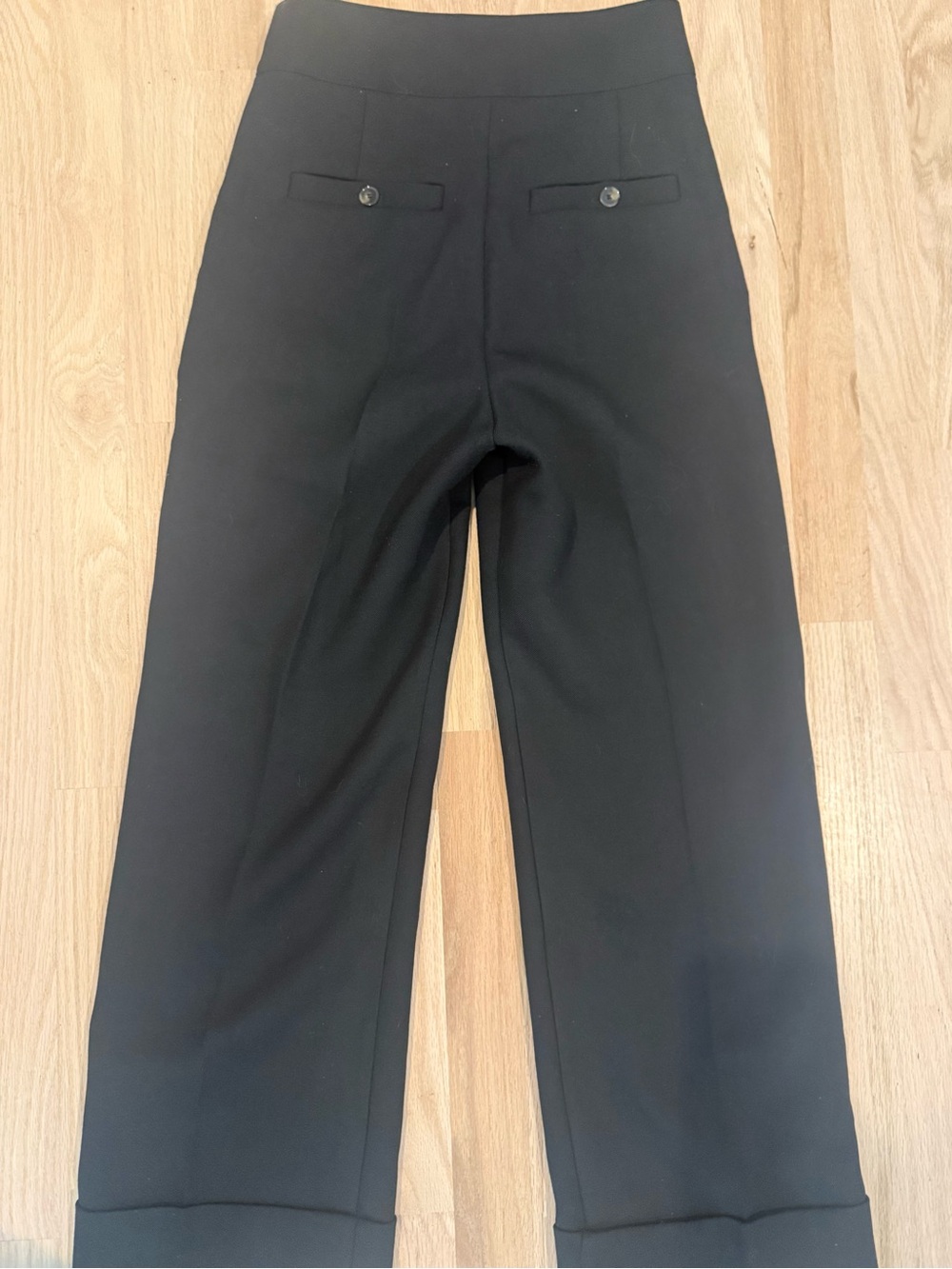 Sezane Damon Wide-Cuff Trousers - sz 34 Women's - Picture 7 of 12